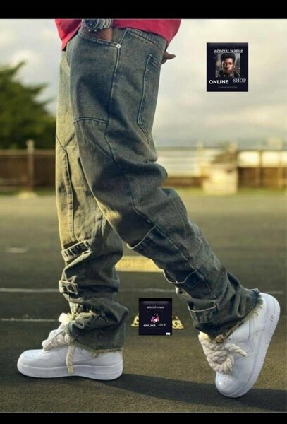 Pantalons Cargo Denim Homme