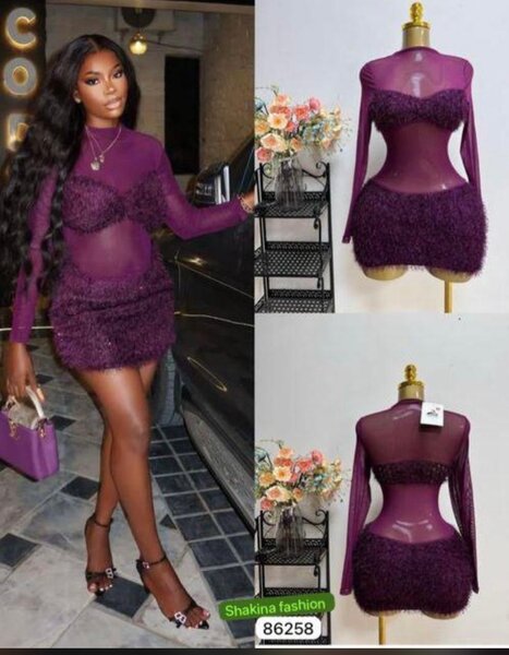 Robe transparente glamour