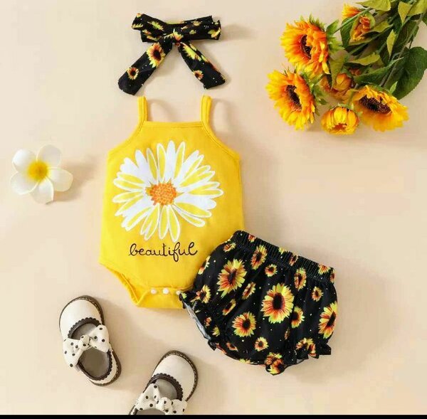 Ensemble bébé tournesol