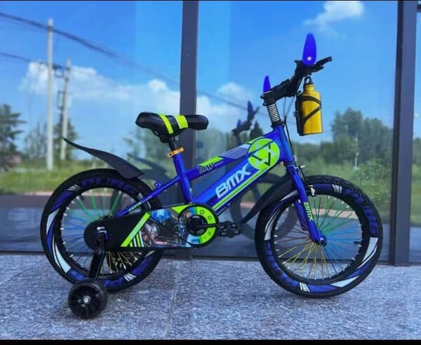 Vélo enfant BMX Mix bleu vert