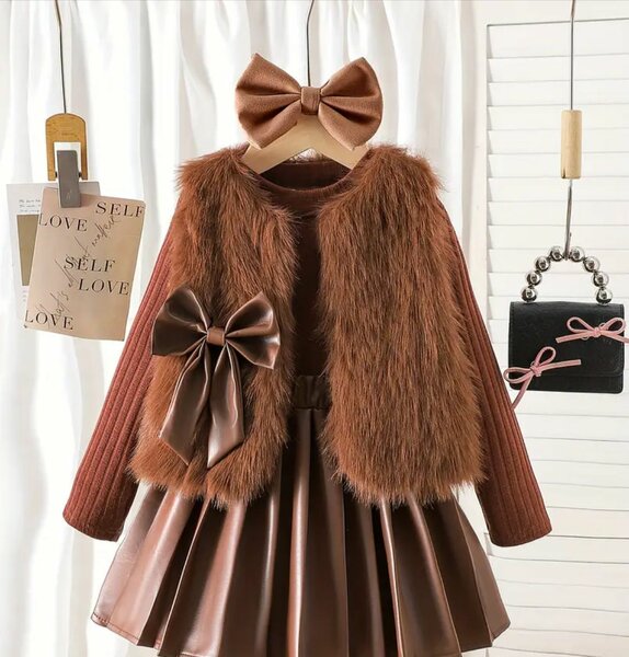 Tenue élégante fille en hiver