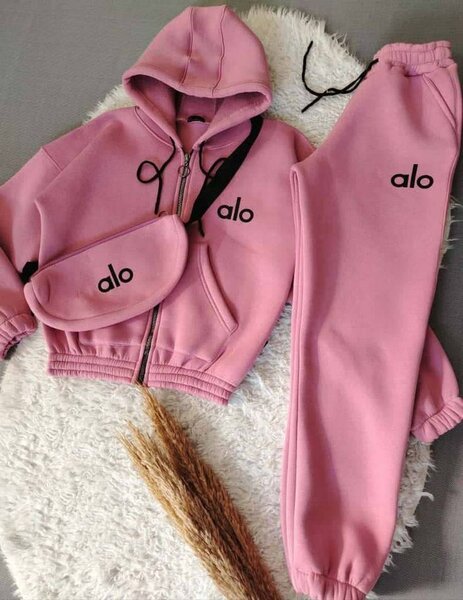 Combinaison survêtement rose femme ALO