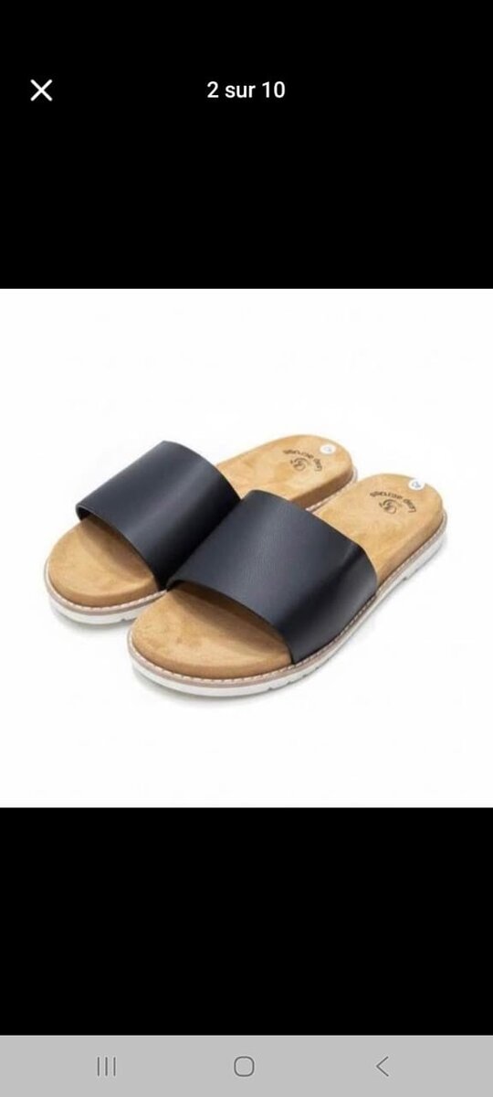 Sandales décontractées noires