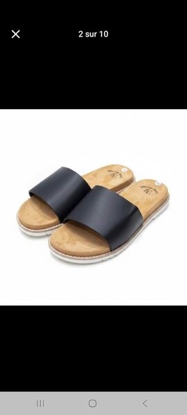 Sandales décontractées noires