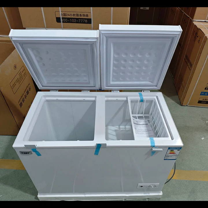 Congélateur coffre double