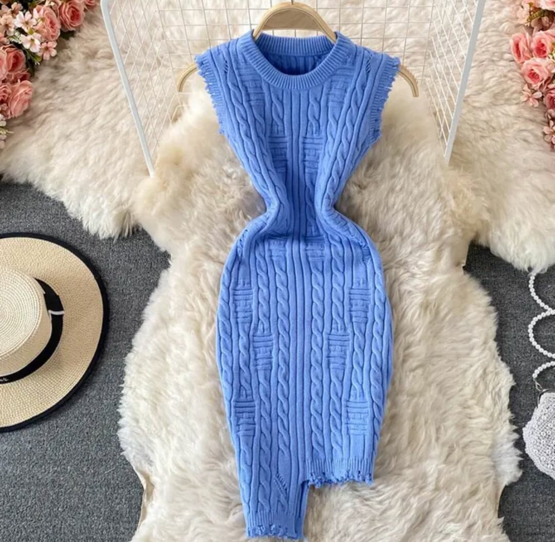 Knit Sleeveless Bodycon Dress