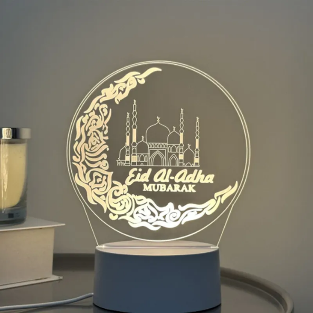 Lampe LED 3D Eid Al-Adha