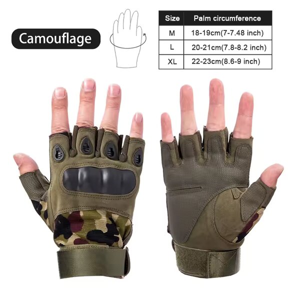 Gants tactiques camouflage homme