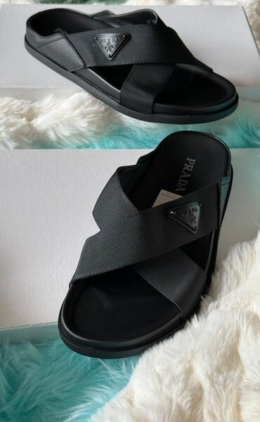 Sandales Prada noires élégantes