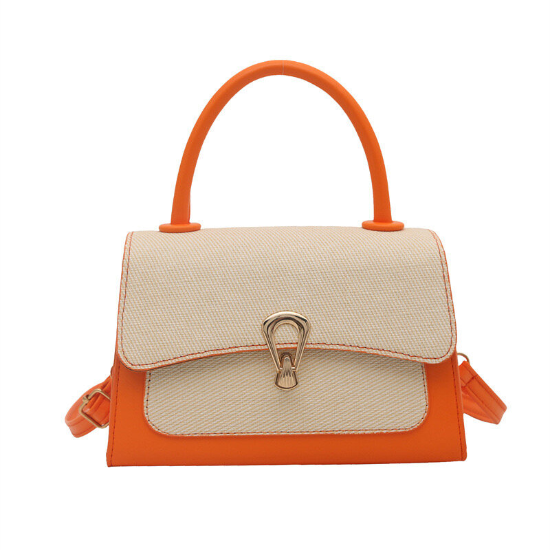 Sac à main en cuir orange