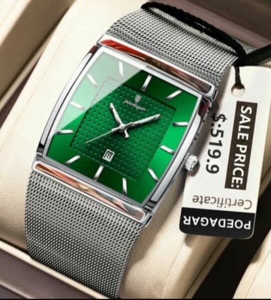 Montre Homme Design Vert