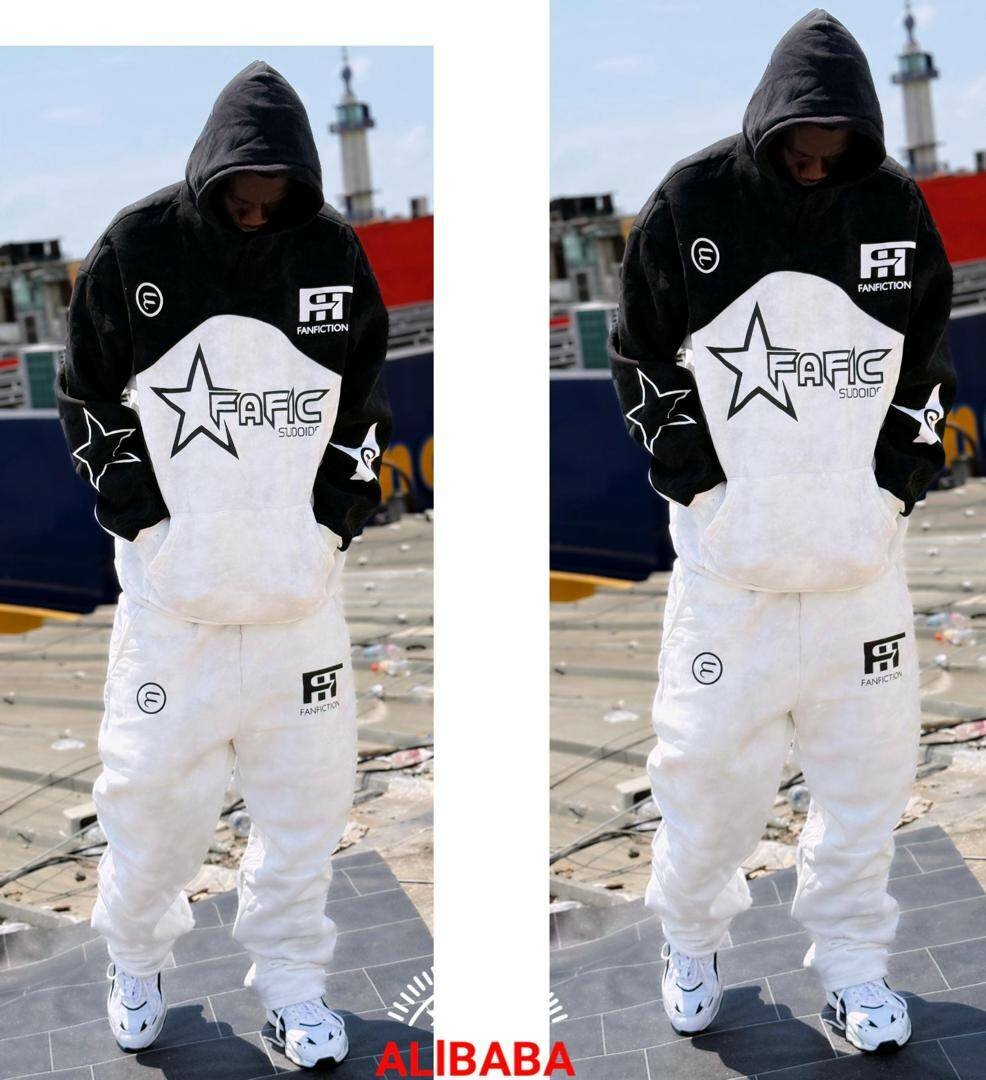 Survêtement à capuche bicolore