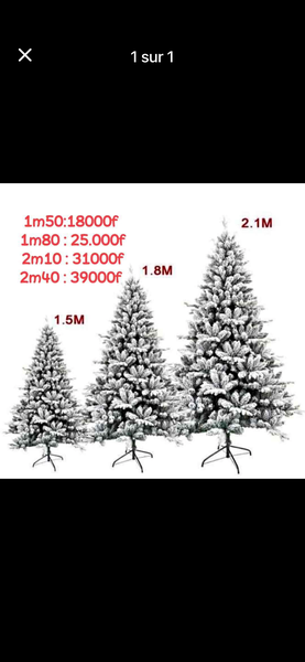 Sapin de Noël enneigé