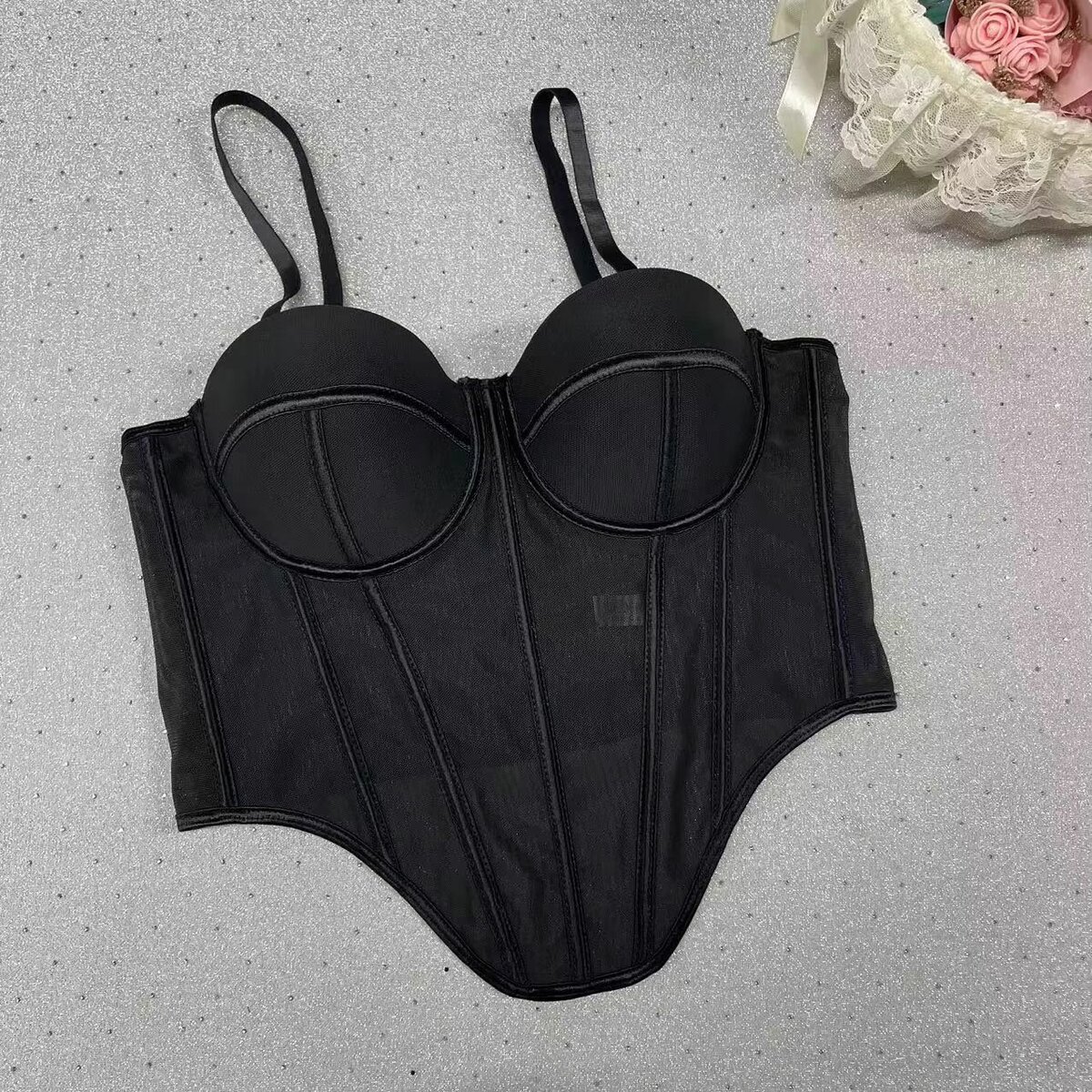 Corset en maille vintage femme