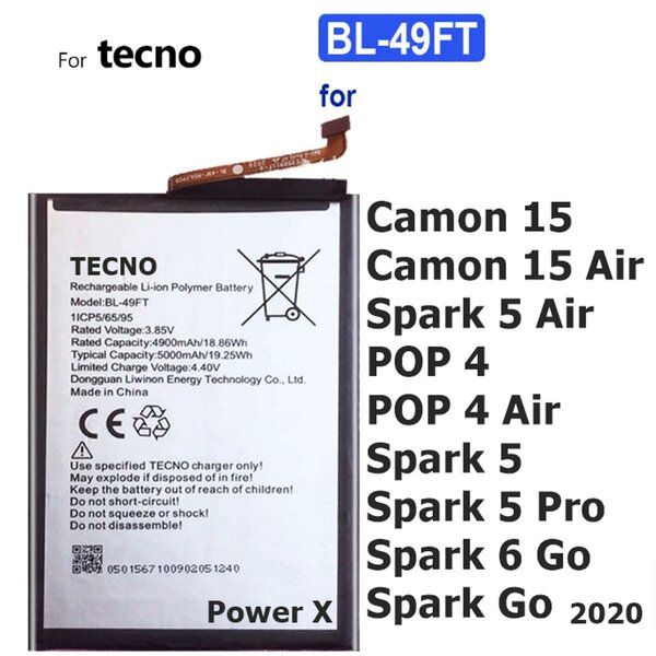 Batterie Tecno BL-49FT