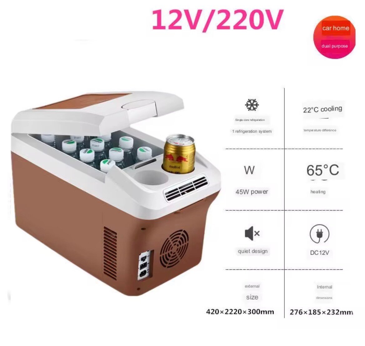 Mini Réfrigérateur Portable 12V/220V