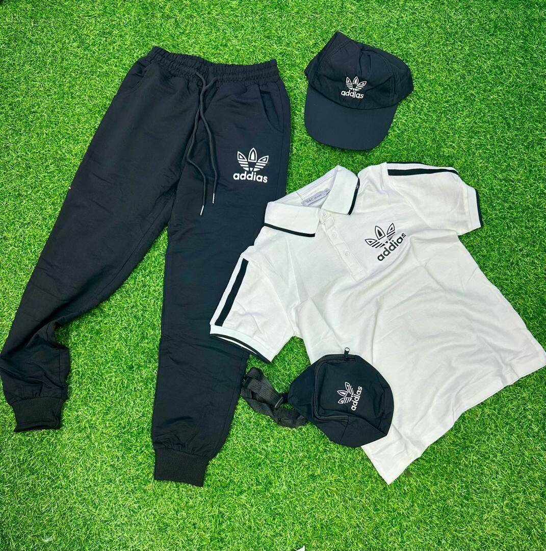 Ensemble Adidas décontracté beige