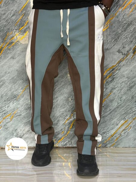 Pantalon sport homme tricolore