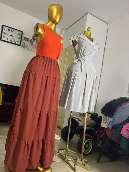 Robe Longue Bicolore Été