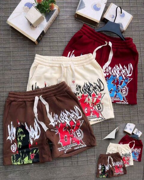 Shorts homme tendance graffiti