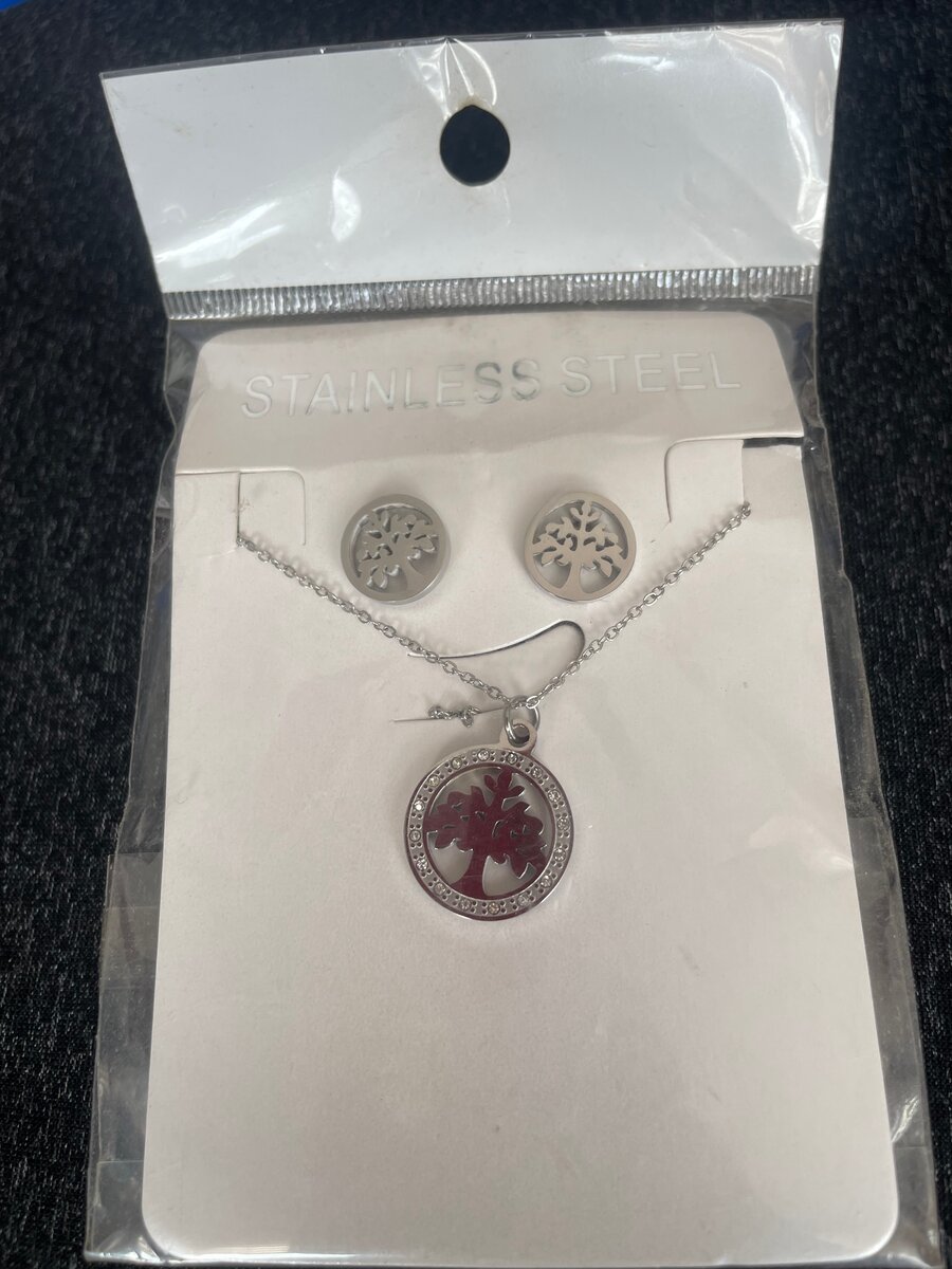 Parure acier inoxydable élégante