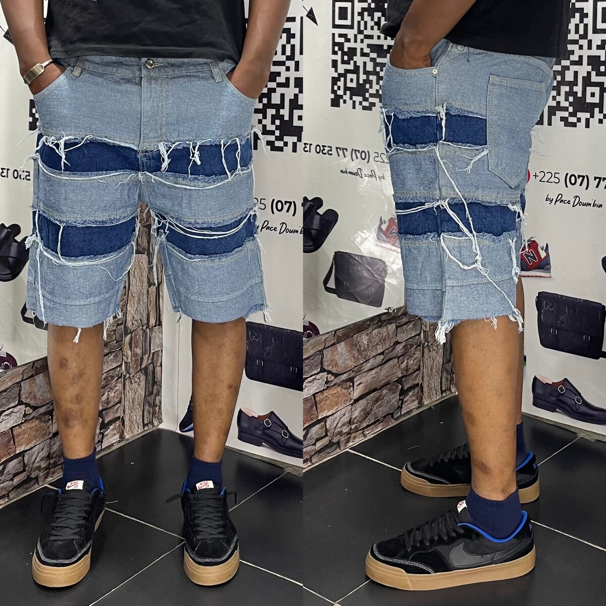 Shorts en jean décontractés