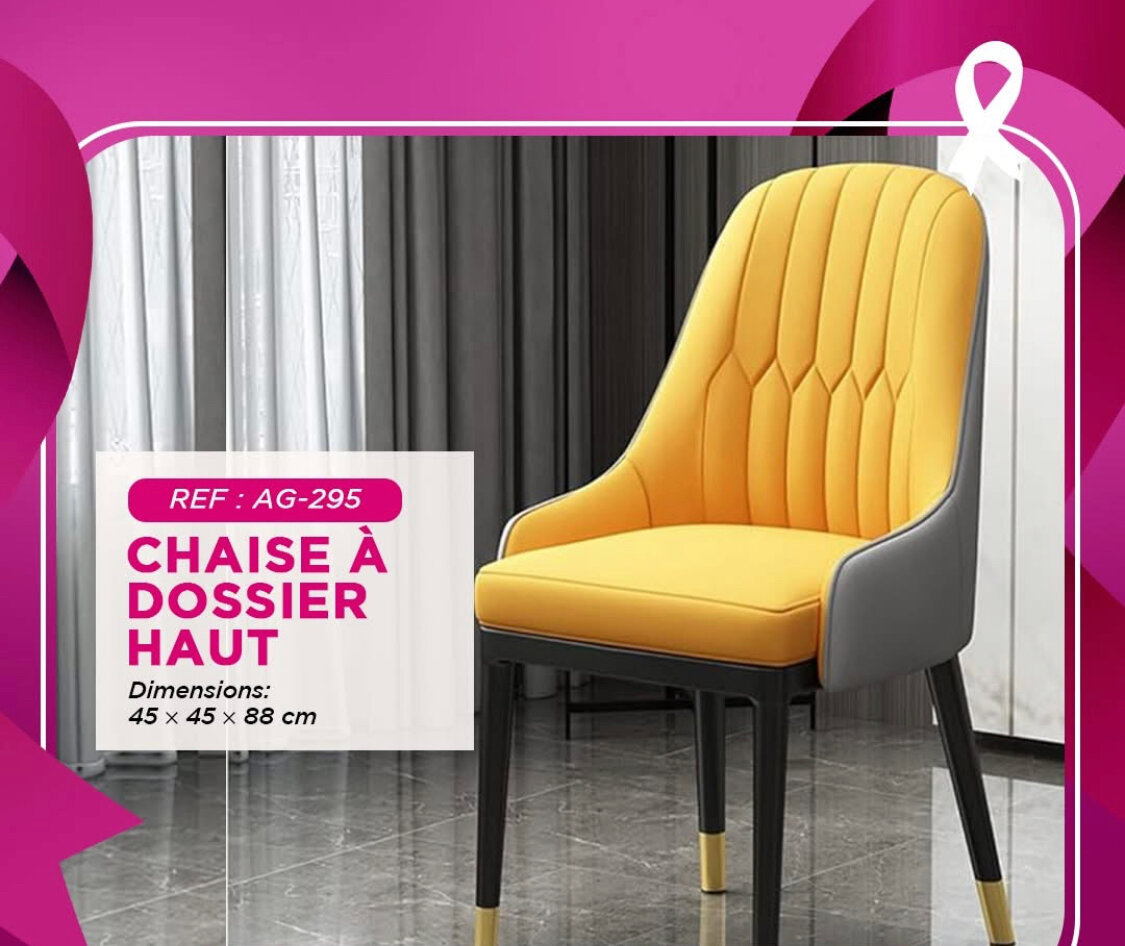 Chaise à dossier haut