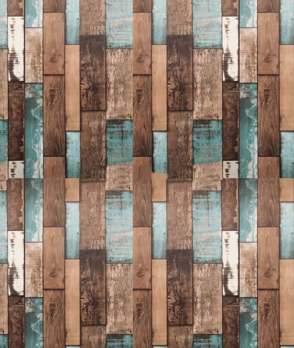 Papier peint effet bois vintage