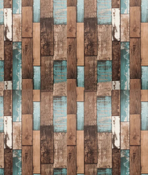 Papier peint effet bois vintage