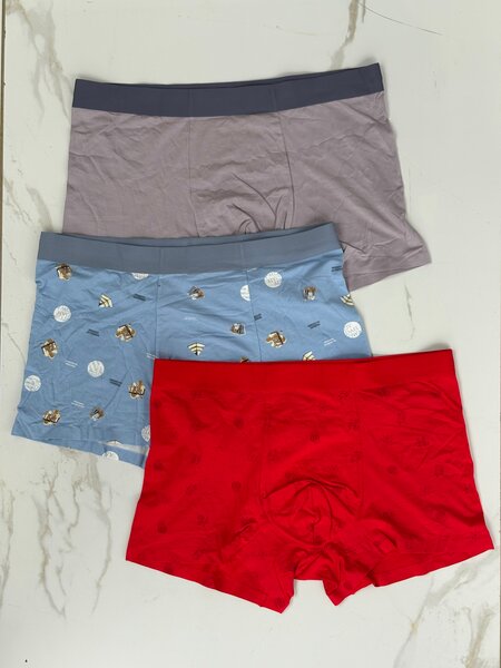 Boxers en coton imprimé