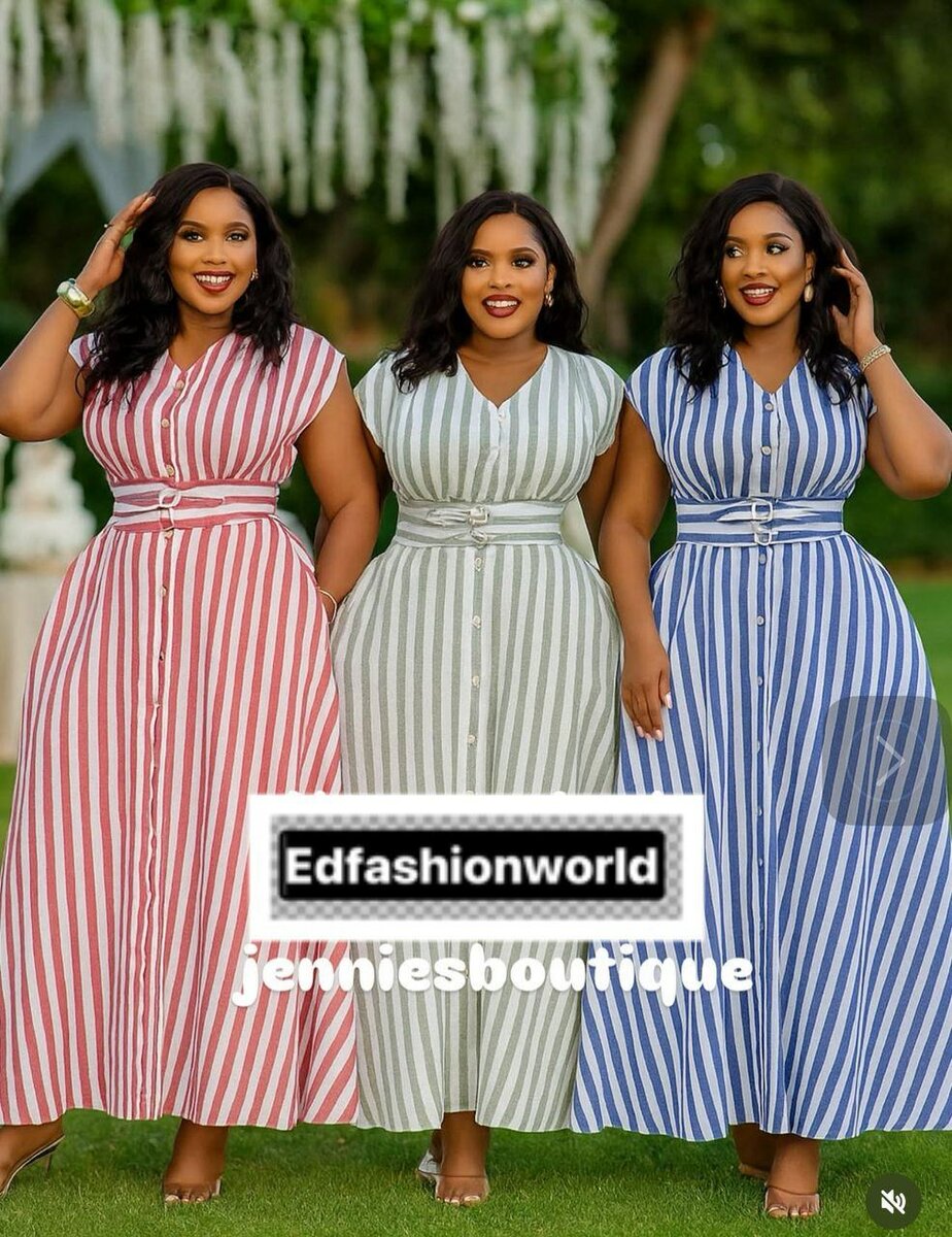 Robe d'été rayée élégante