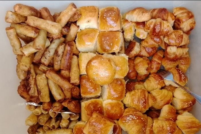 Mini pains et raviolis faits maison