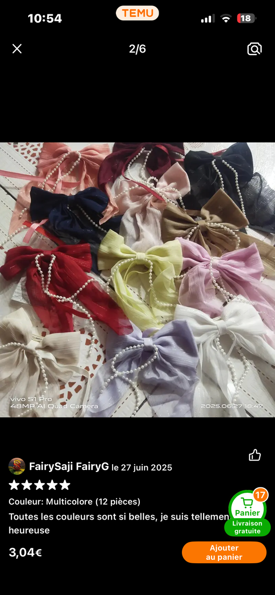 noeuds en tissu 1 a 500