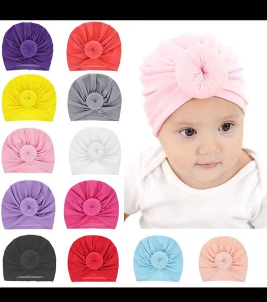Chapeau Turban Bébé Fleur