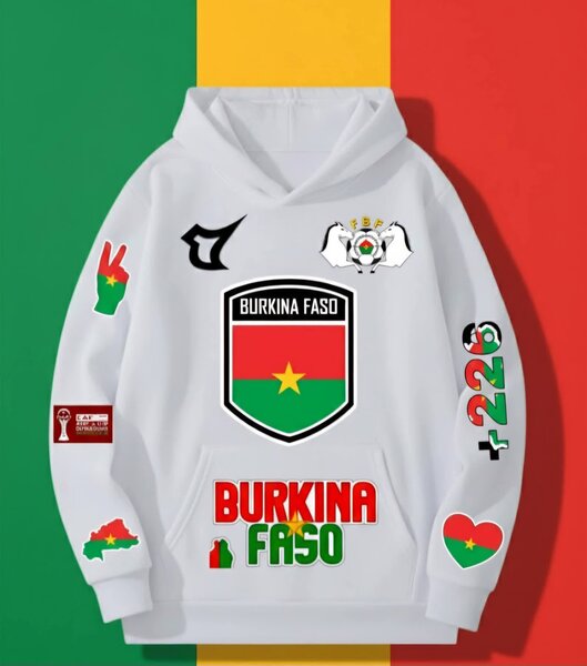 Sweat à capuche Burkina Faso