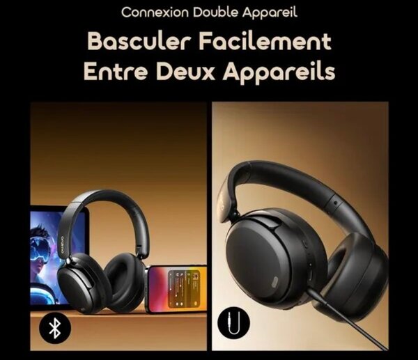 Casque Audio Sans Fil Hybride