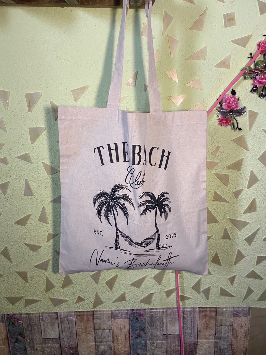 Tote bag plage en toile