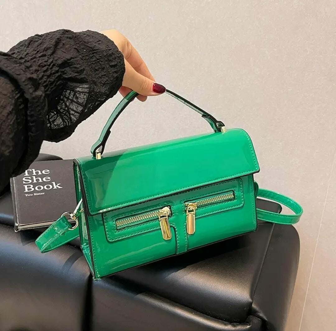 Sac à main vert stylé