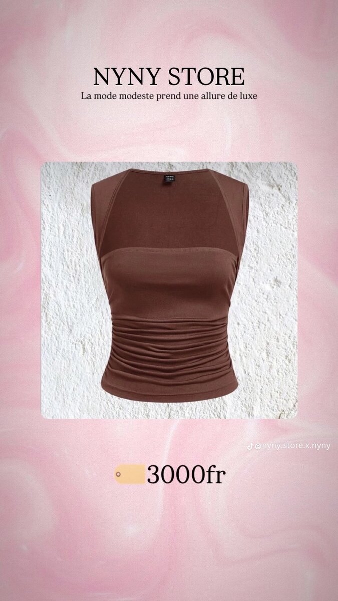 Top sans manches élégant