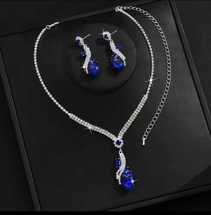 Set Bijoux Cristal Élégant