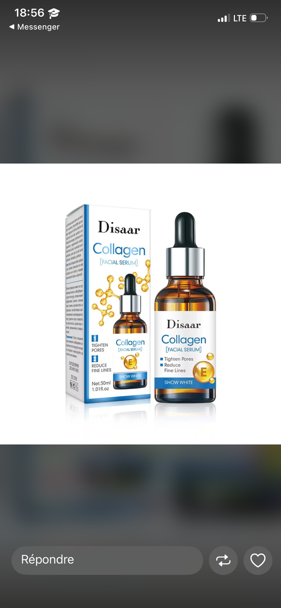 Sérum Visage Vitamine E et Collagène