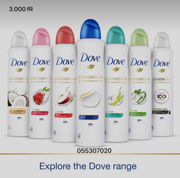 Dove Déodorant pour femmes et hommes