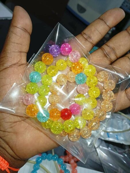 Bracelet en perles scintillantes