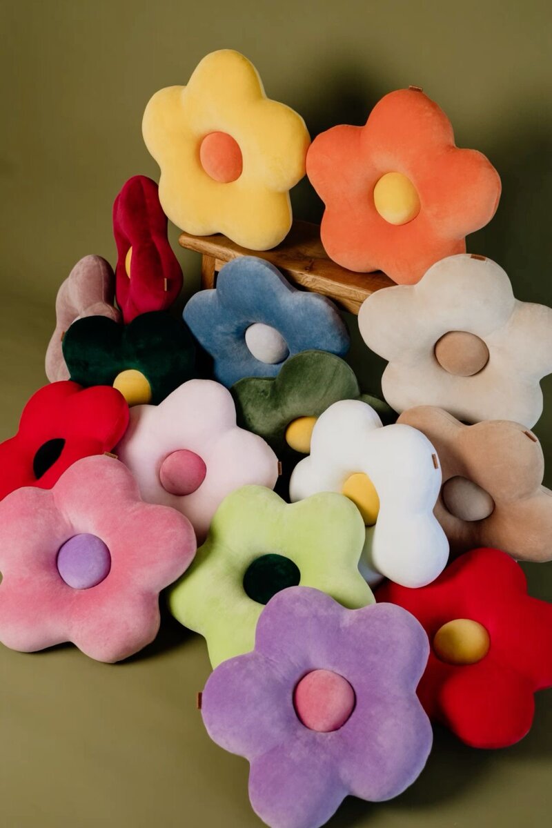 Coussin fleur douce et mignonne