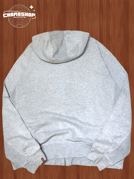 Hoodie zippé gris confortable