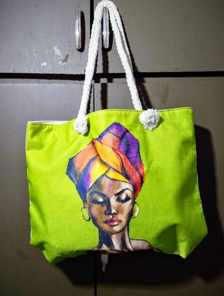 Sac cabas imprimé artistique