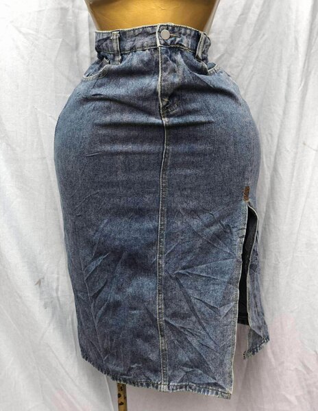 Jupe en jean taille haute