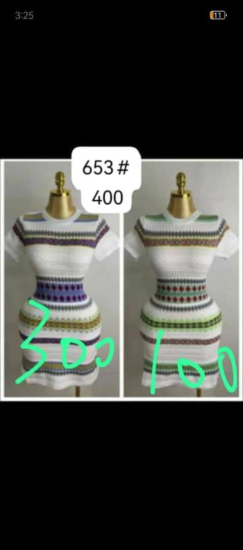 Robe élégante à rayures