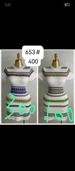 Robe élégante à rayures