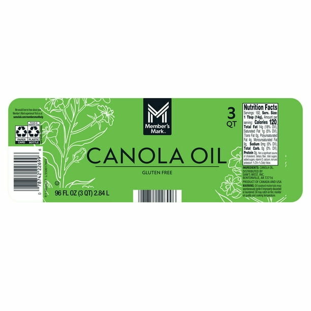 Huile de canola sans gluten